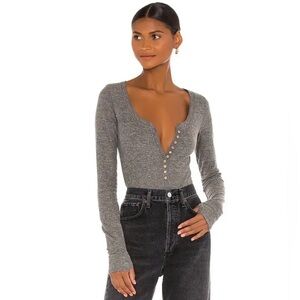 NWT Free People Dylan Long Sleeve Thermal Bodysuit